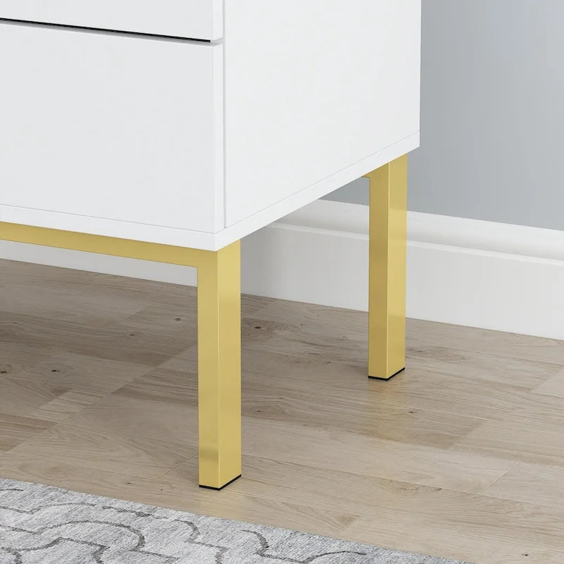 5-Drawer Dresser with Gold Handles