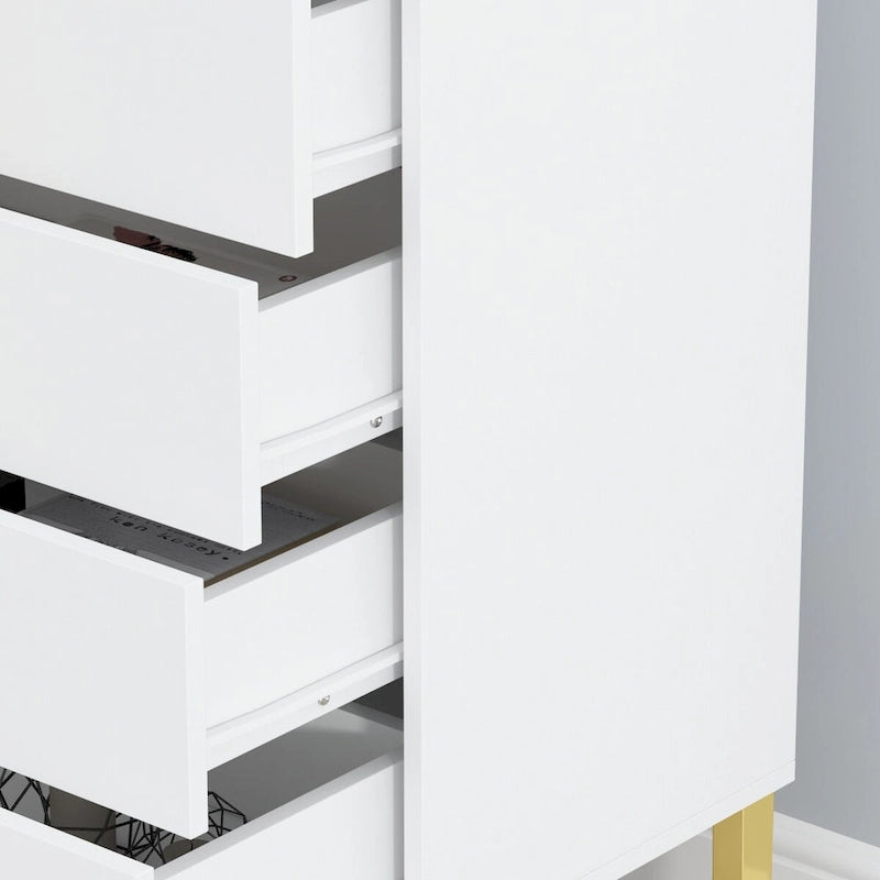 5-Drawer Dresser with Gold Handles