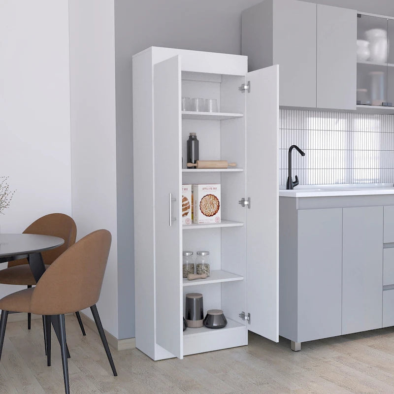 2-Door Kitchen Pantry Cabinet with 5 Shelves