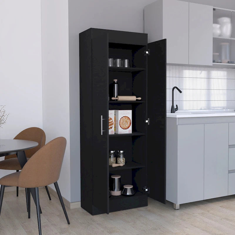 2-Door Kitchen Pantry Cabinet with 5 Shelves