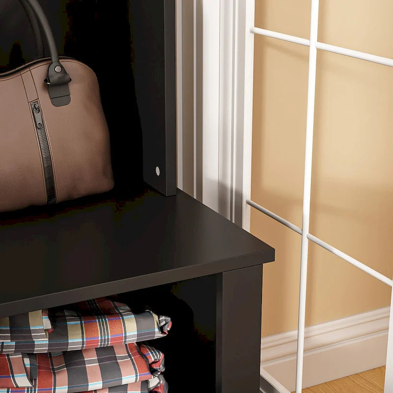 3-in-1 Entryway Hall Tree with Storage Bench & Shoe Rack