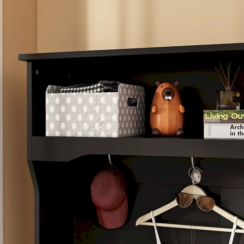3-in-1 Entryway Hall Tree with Storage Bench & Shoe Rack