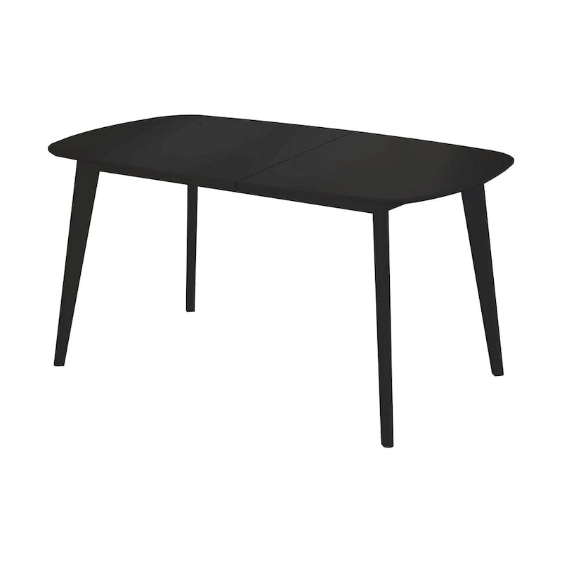 Modern 6-Person Rectangular Dining Table with Wood-Grain Top