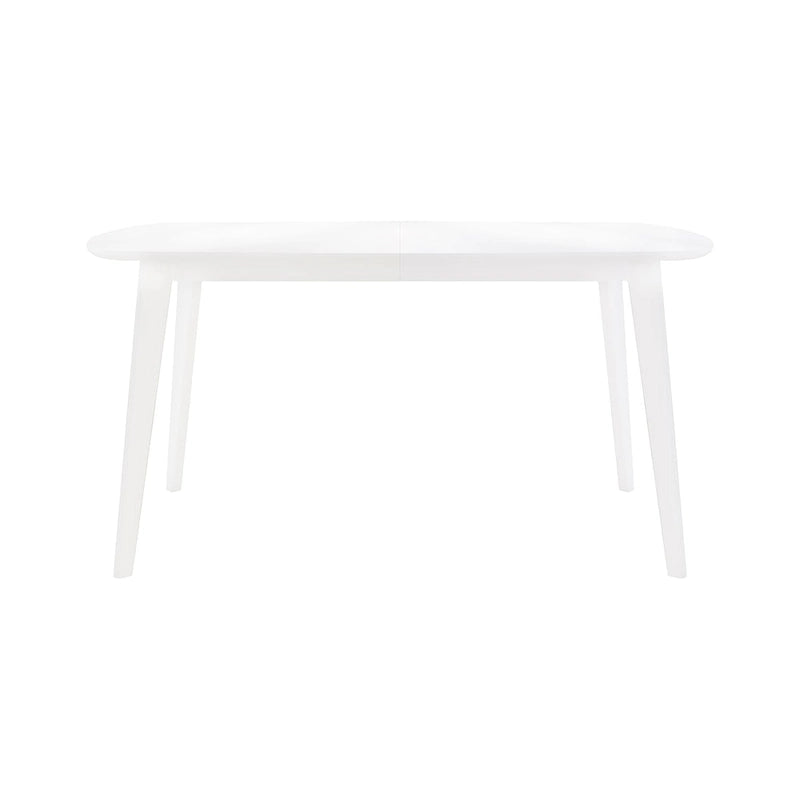 Modern 6-Person Rectangular Dining Table with Wood-Grain Top