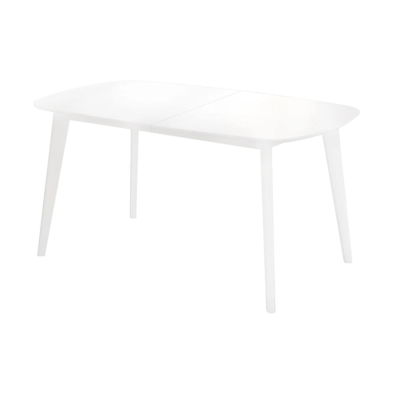 Modern 6-Person Rectangular Dining Table with Wood-Grain Top