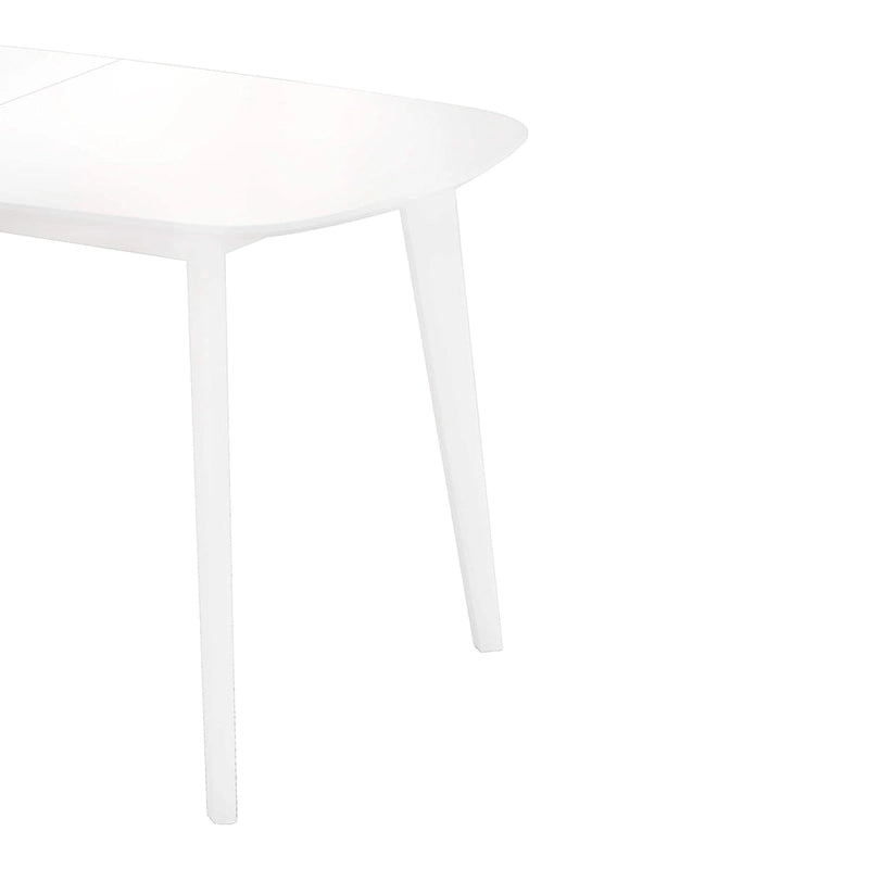 Modern 6-Person Rectangular Dining Table with Wood-Grain Top