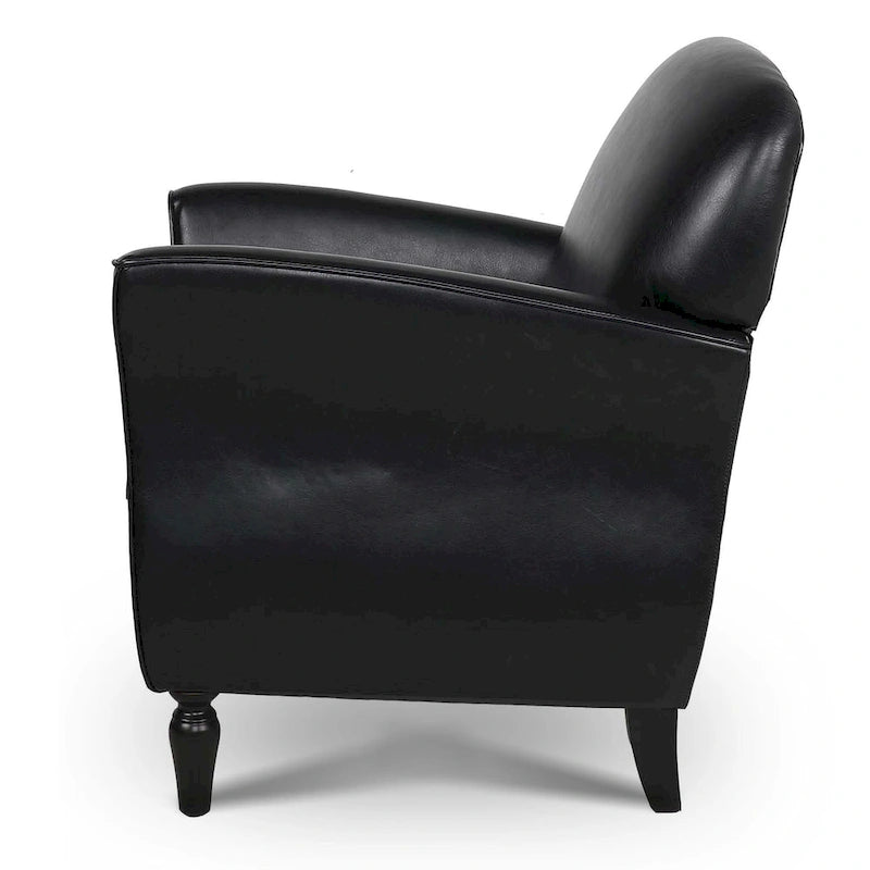 Gourd-Shape Woven Accent Chair with Tapered Birch Legs