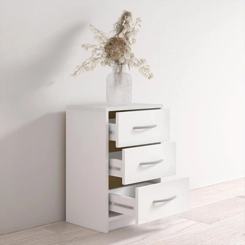 Table de chevet mate à effet 3D