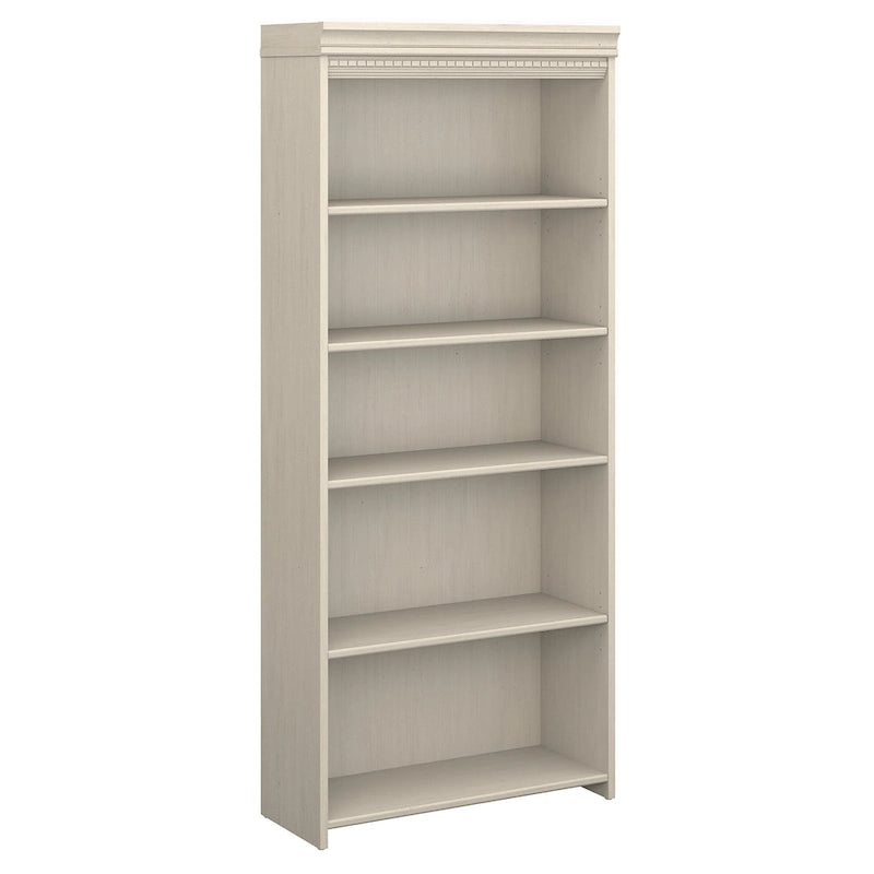 5-Shelf Bookcase with Adjustable Shelves – Antique Finish