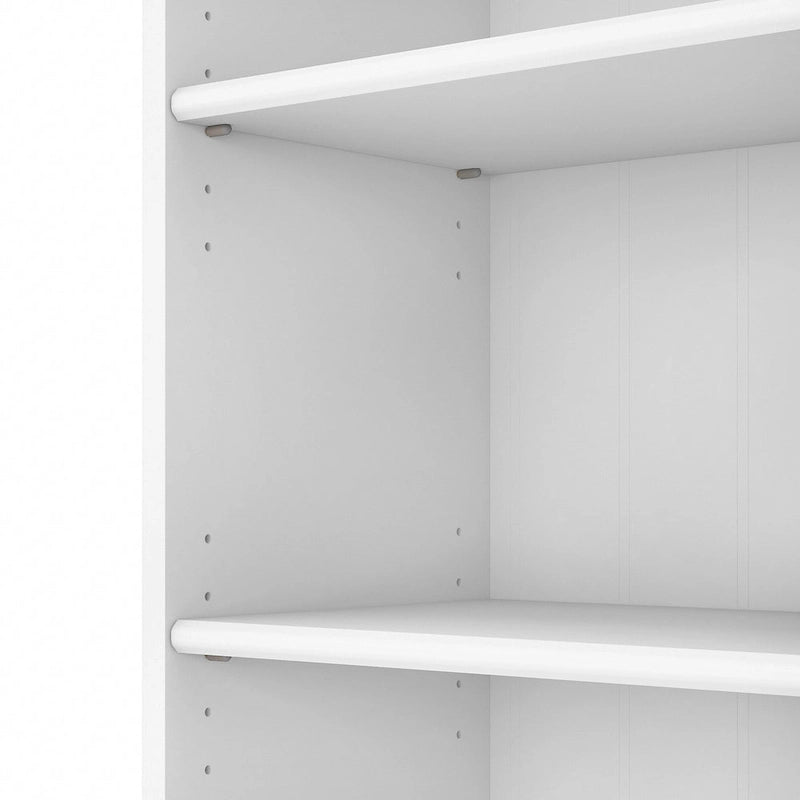 5-Shelf Bookcase with Adjustable Shelves – Antique Finish