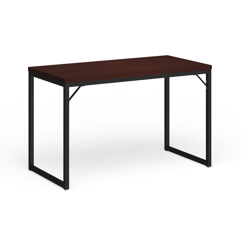 47" Industrial Style Office Desk with Heavy-Duty Steel Frame – Writing & Computer Table