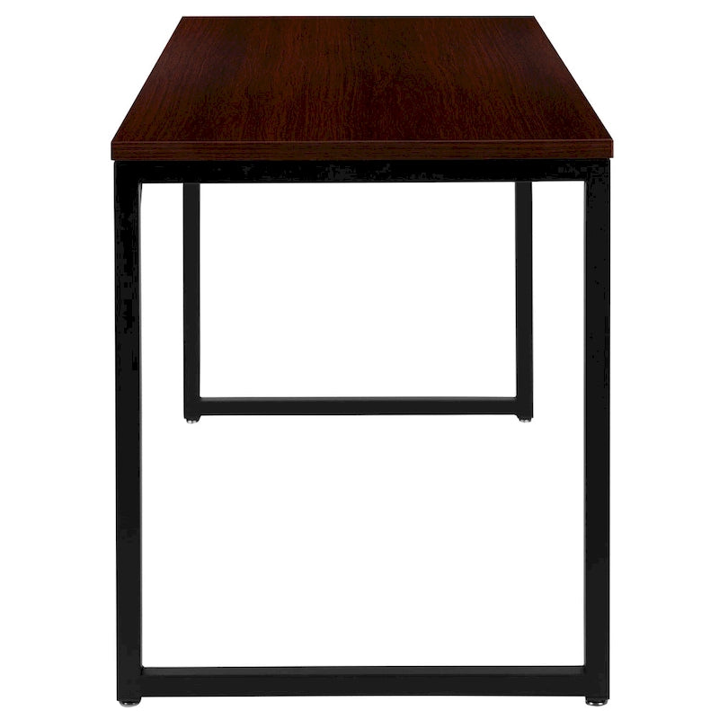 47" Industrial Style Office Desk with Heavy-Duty Steel Frame – Writing & Computer Table