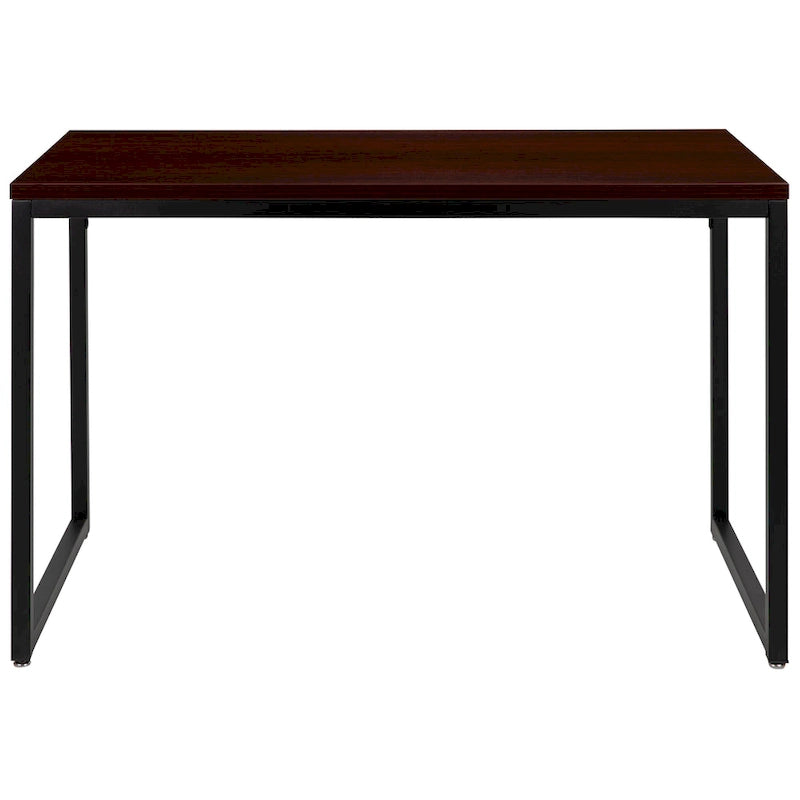 47" Industrial Style Office Desk with Heavy-Duty Steel Frame – Writing & Computer Table