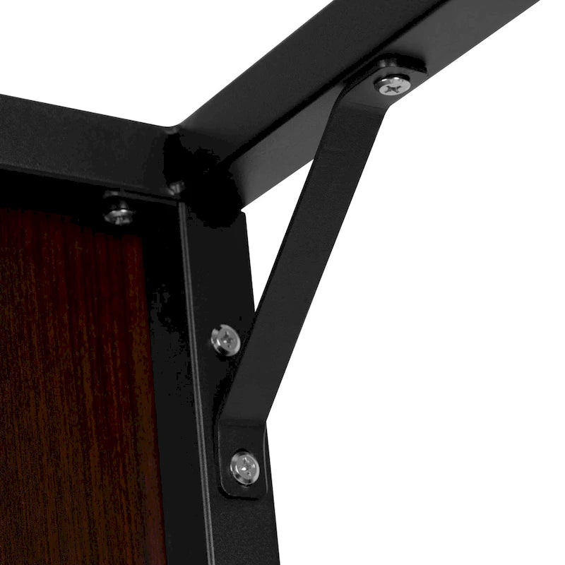 47" Industrial Style Office Desk with Heavy-Duty Steel Frame – Writing & Computer Table