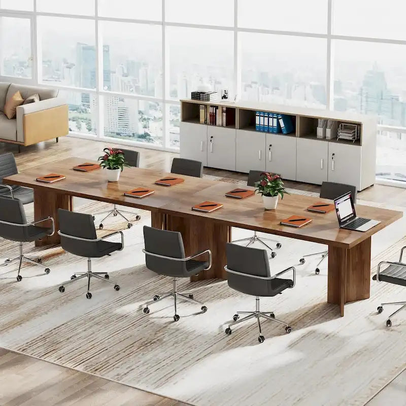 63-Inch Farmhouse Style Large Multi-Purpose Desk