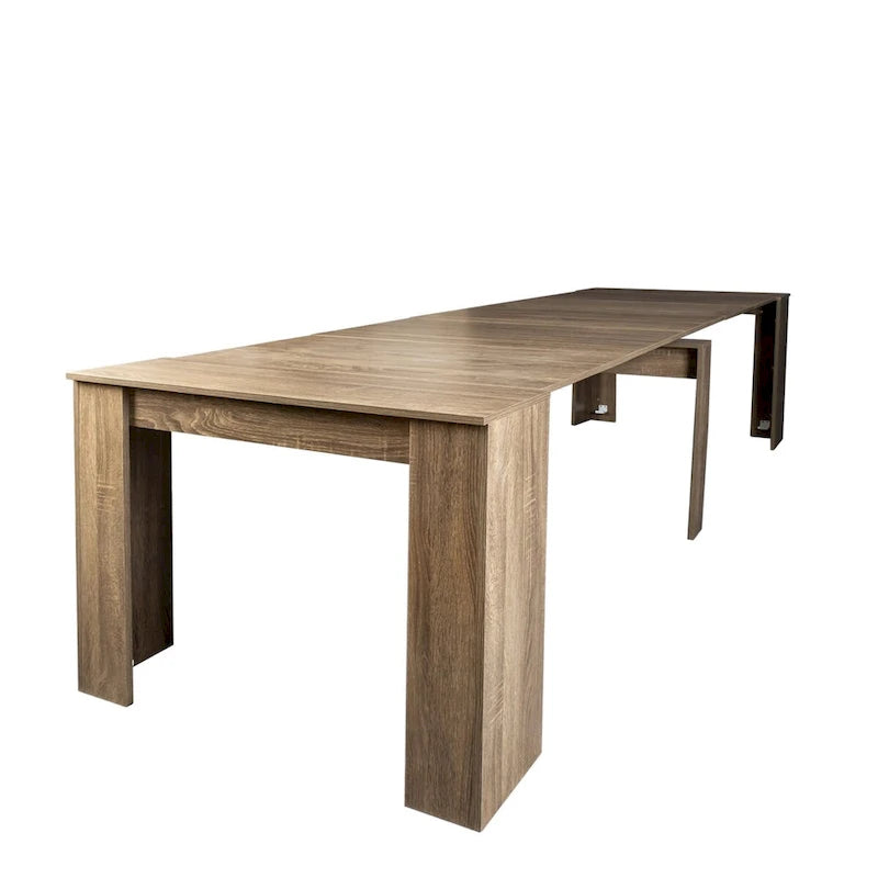 Extendable Wood Dining Table – Minimalist Console & Dining Table