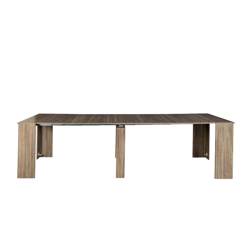 Extendable Wood Dining Table – Minimalist Console & Dining Table