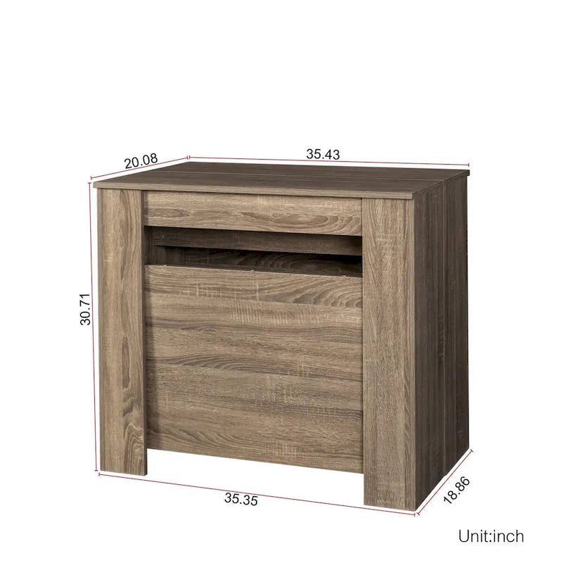 Extendable Wood Dining Table – Minimalist Console & Dining Table