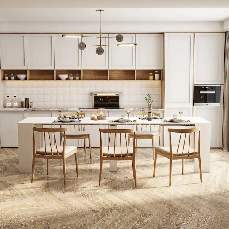 Extendable Wood Dining Table – Minimalist Console & Dining Table