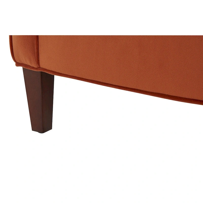 Modern Velvet Accent Armchair with Spring Foam Seat