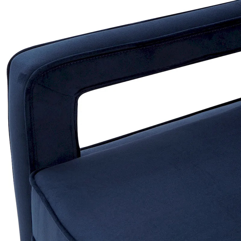 Modern Velvet Accent Armchair with Spring Foam Seat