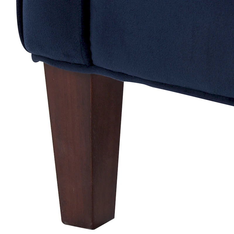 Modern Velvet Accent Armchair with Spring Foam Seat