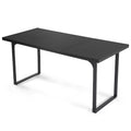 Modern Rectangular MDF Dining Table with Water-Resistant Surface