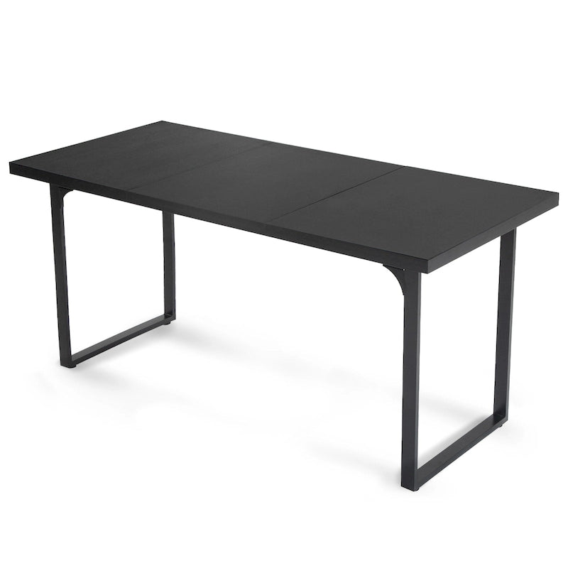 Modern Rectangular MDF Dining Table with Water-Resistant Surface