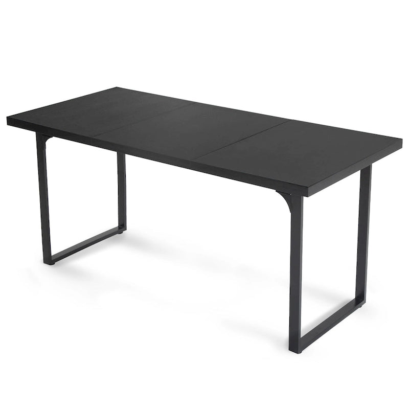 Modern Rectangular MDF Dining Table with Water-Resistant Surface